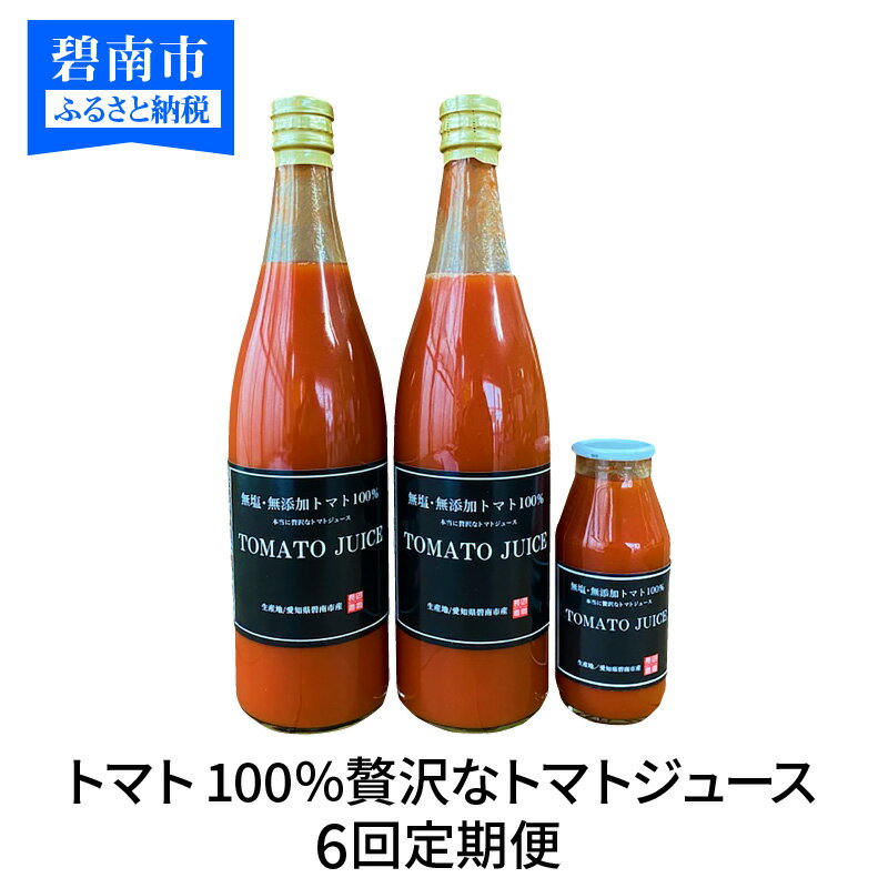 個数限定 定期便 6回 毎日の習慣に トマト 100% トマトジュース 野菜生活 野菜 長田農園 愛知県 碧南市 送料無料