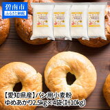 【ふるさと納税】【愛知県産】パン用小麦粉　ゆめあかり2.5kg×4袋（計10kg）　H008-039