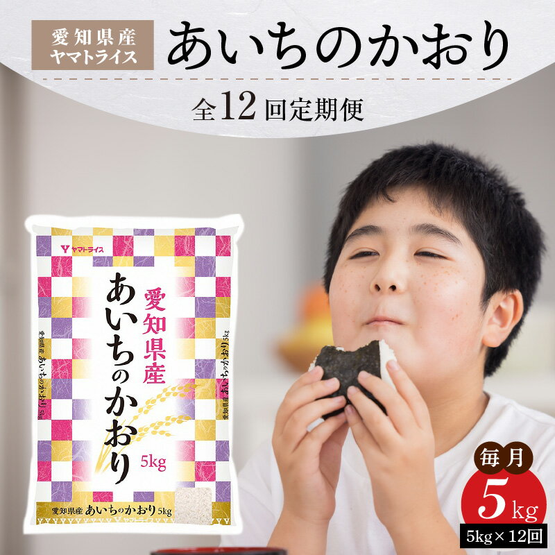 21位! 口コミ数「0件」評価「0」愛知県産あいちのかおり 5kg ※12回定期便　安心安全なヤマトライス