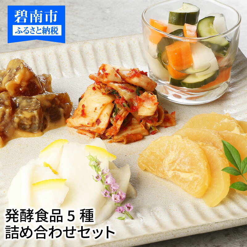 【ふるさと納税】はじめよう菌活！身体喜ぶ発酵食品5種詰め合わせセット