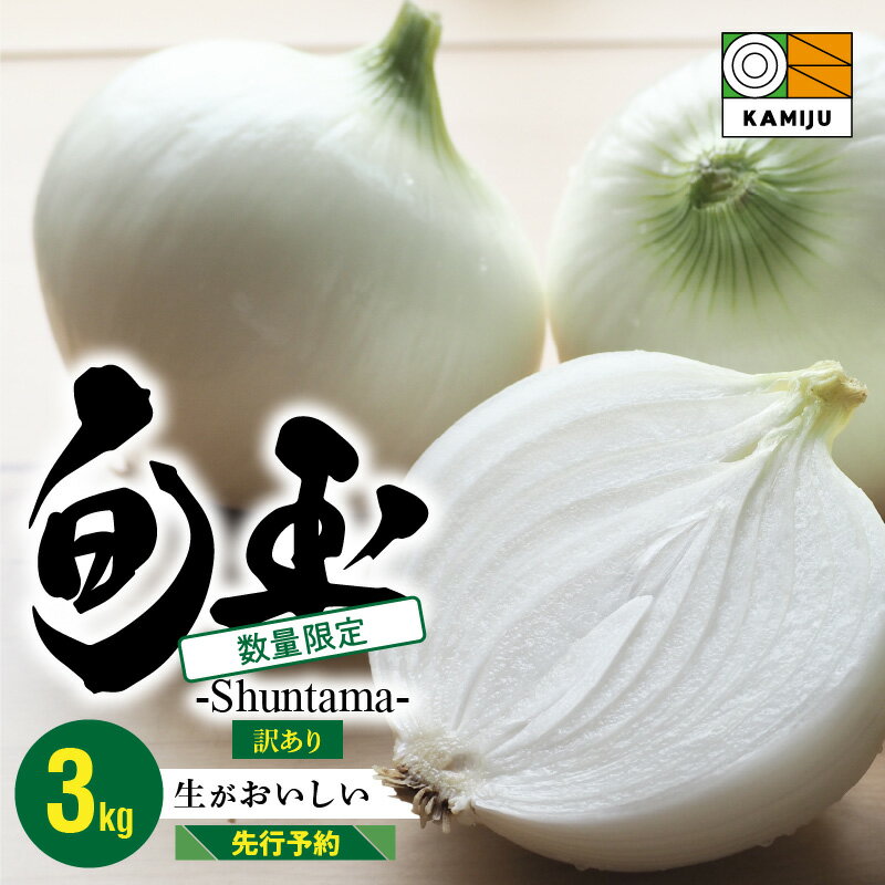 【ふるさと納税】【先行予約】肉厚でみずみずしい 訳あり 新玉ねぎ 3kg JGAP認証農場 神重農産 ブランド 国産 玉ねぎ 旬玉 生がおいしい 程よい甘み 肉厚 愛知県 碧南市 野菜 玉ねぎステーキ オニオンスープ 食品 お取り寄せ 送料無料･･･