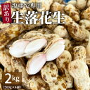 【ふるさと納税】事前予約 訳あり やみつき 極うま 生落花生 2kg 500g × 4袋 生ピーナッツ 塩ゆで専用 夏の味覚 地豆 さとのか 落花生 朝採り 夏...