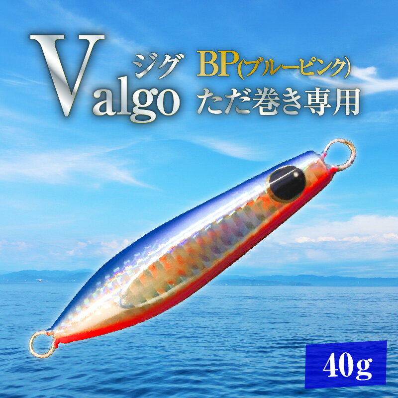 【ふるさと納税】ただ巻き 専用 ジグ Valgo バルゴ BP ブルーピンク 40g フォールスピードはタングステン並み ショアジギング メタルジグ タイラバ 鯛ラバ ルアー ジギングライトジギング カブラ カブラヘッド 釣り 釣り具