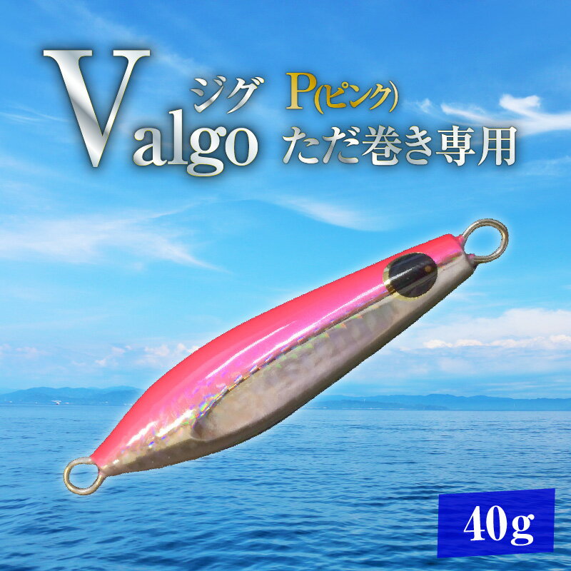 【ふるさと納税】ただ巻き 専用 ジグ Valgo バルゴ P ピンク 40g フォールスピードはタングステン並み ショアジギング メタルジグ タイラバ 鯛ラバ ルアー ジギングライトジギング カブラ カブラヘッド 釣り 釣り具