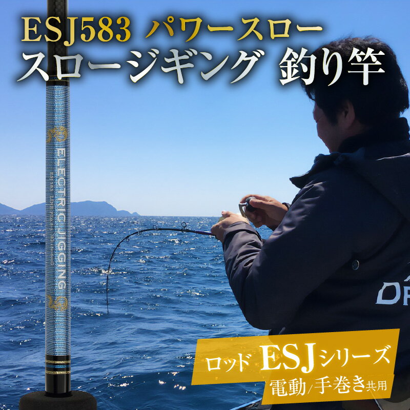 【ふるさと納税】釣り竿 ロッド 1本 ESJシリーズ ESJ583 カンパチ ヒラマサ 釣り パワースロージギングロッド パワースロー ジギング アングラー 電動スロージギング 対応可 5フィート 8インチ 愛知県 碧南市 送料無料