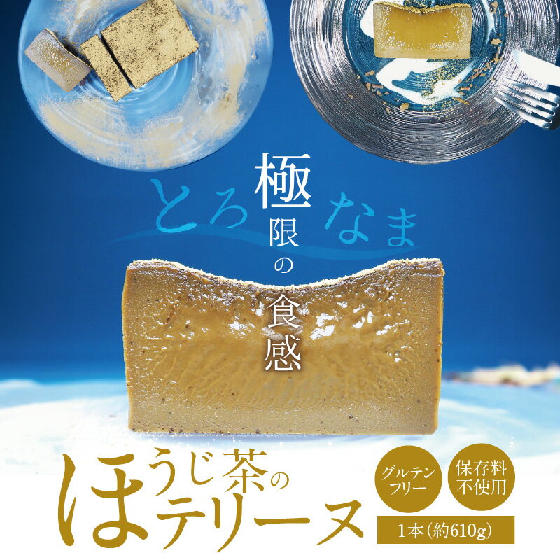 ほうじ茶 テリーヌ 610g 手作り グルテンフリー 保存料不使用 食べるほうじ茶 安心 安全 スイーツ デザート おやつ キビ糖 やさしい甘さ 和の香り 冷凍 愛知県 碧南市 お取り寄せ お取り寄せスイーツ 送料無料