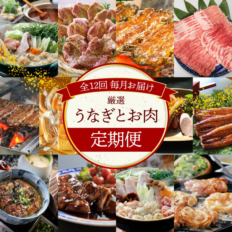 5位! 口コミ数「0件」評価「0」定期便 12回 厳選 うなぎ お肉 名古屋コーチン グリルステーキ 鰻 ハムギフト セット ひつまぶし とんてき しゃぶしゃぶ ハム ソーセ･･･ 