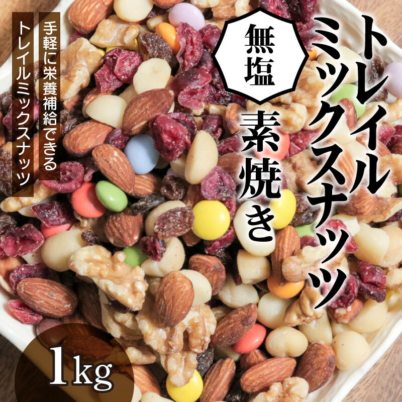 【ふるさと納税】ミックスナッツ 素焼き 無塩 1kg 栄養補給 ナッツ ミックス トレイルミックスナッツ シュクレナッツ sucre nuts アウトドア スポーツ キャンプ おやつ チャック付き 保存 便利 使い勝手 アーモンド くるみ クランベリー マーブルチョコ お取り寄せ 送料無料