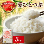 【ふるさと納税】令和5年産 愛知県産 ブランド米 愛ひとつぶ 5kg　パールライス 安城工場精米【1469577】