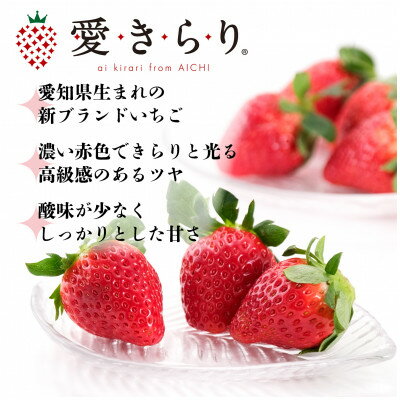 【ふるさと納税】【碧海そだち】安城いちご『愛きらり』250g×4パック(7～12玉入/1パック)【配送不可地域：離島・北海道・沖縄県】【1701587】