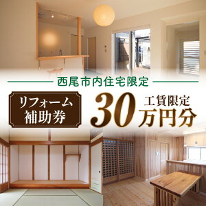 【ふるさと納税】【西尾市内住宅限定】リフォーム補助券 30万円・M119 リフォーム 改築 増築 増改築 住宅 住宅リフォーム 住宅設備 内窓 間取り 間取り変更 改修工事 改修 工事 木材 木の家 補助券 券 チケット 利用券 家 ハウス 愛知県 西尾市 送料無料