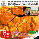 5位! 口コミ数「0件」評価「0」S024-18.夢の純ちゃんカレーうどんの素　【210g×4袋】2箱　/レトルト セット 三河おいんく豚使用