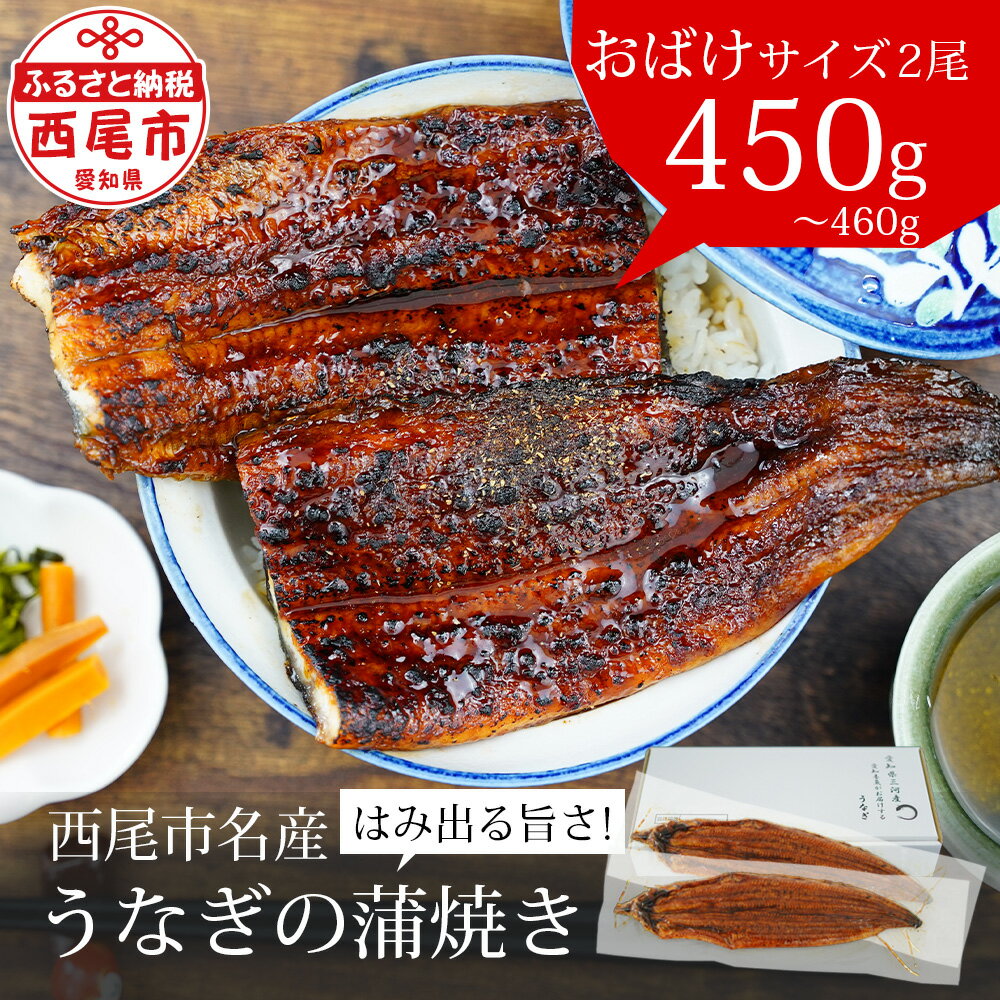 【ふるさと納税】うなぎ 西尾 おばけサイズ 蒲焼 2尾（合計450g～460g）A126-19【冷凍便】うなぎ 国産 三河産 愛知県…