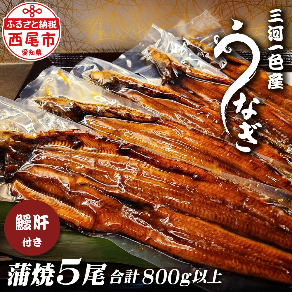 【ふるさと納税】三河一色うなぎ【蒲焼5尾（合計800g以上）