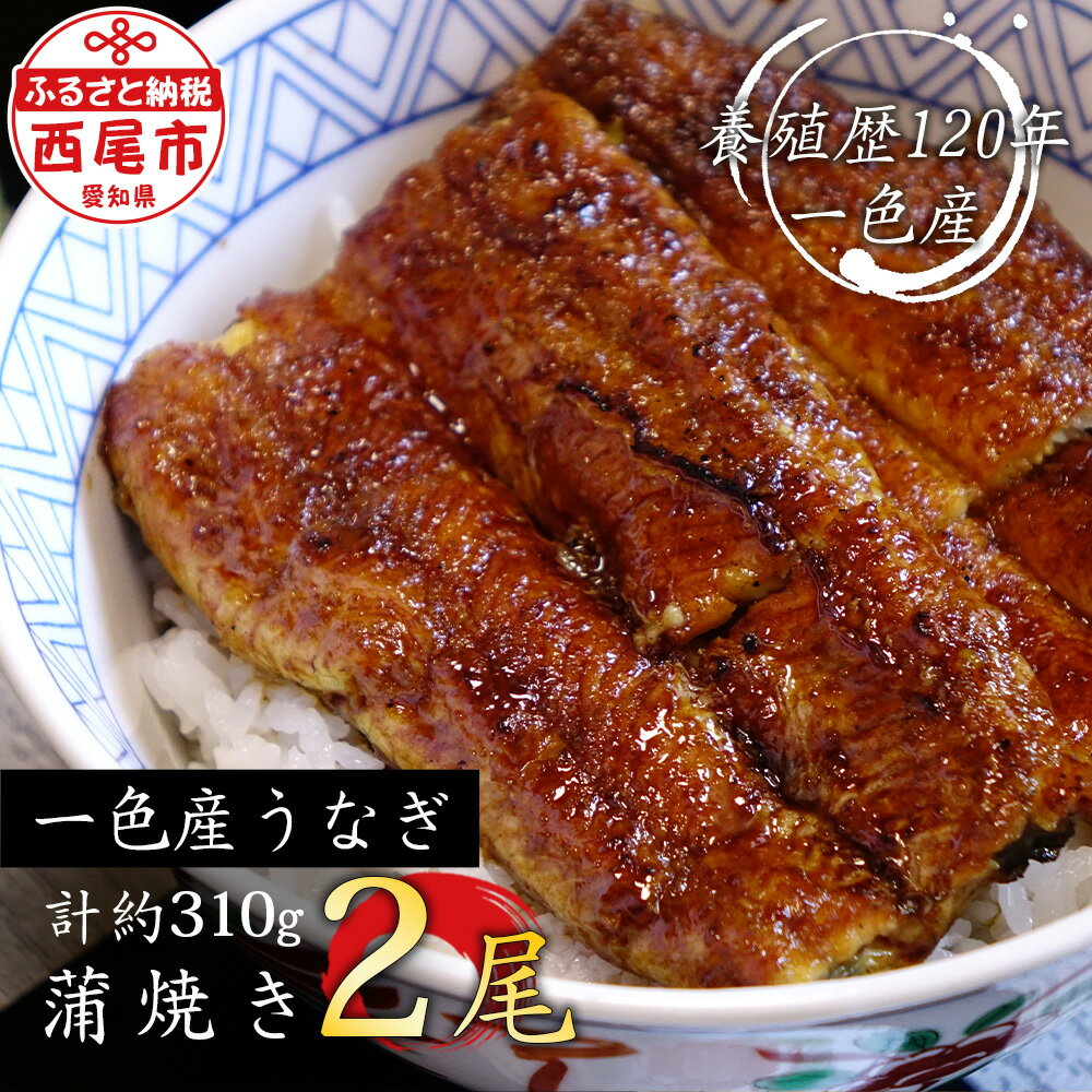 【ふるさと納税】うなぎ 西尾 一色産 うなぎ 炭焼き蒲焼2尾(一尾当たり約155g)　職人手焼き うなぎ処いっしき で炭火焼き！ I034-18【冷凍便】鰻 ウナギ 蒲焼き ひつまぶし 愛知県 西尾市 一色町産 国産 日本産 三河 新仔 タレ付き 土用の丑の日 MB