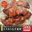 【ふるさと納税】【生活応援】愛知県三河一色産 厚切りゴロっときざみ うなぎ蒲焼 100g×5P・U046-13 鰻 鰻の蒲焼 蒲焼 きざみ きざみうなぎ 惣菜 お惣菜 パック 小分け 個包装 山椒 愛知県産 一色産 贈答 贈り物 ギフト プレゼント おすすめ 人気 愛知県 西尾市 送料無料