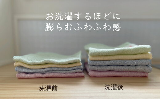 【ふるさと納税】G0308 三河木綿 3重織り ガーゼ ハンカチ 5色 1枚ずつ コットン 天然素材 ベビー 子ども 夏 汗拭き