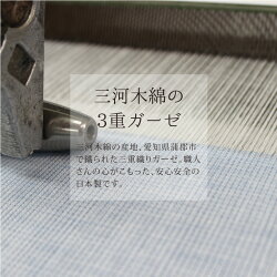 【ふるさと納税】G0309　三河木綿 3重織り ガーゼハンカチ 10枚セット 画像1