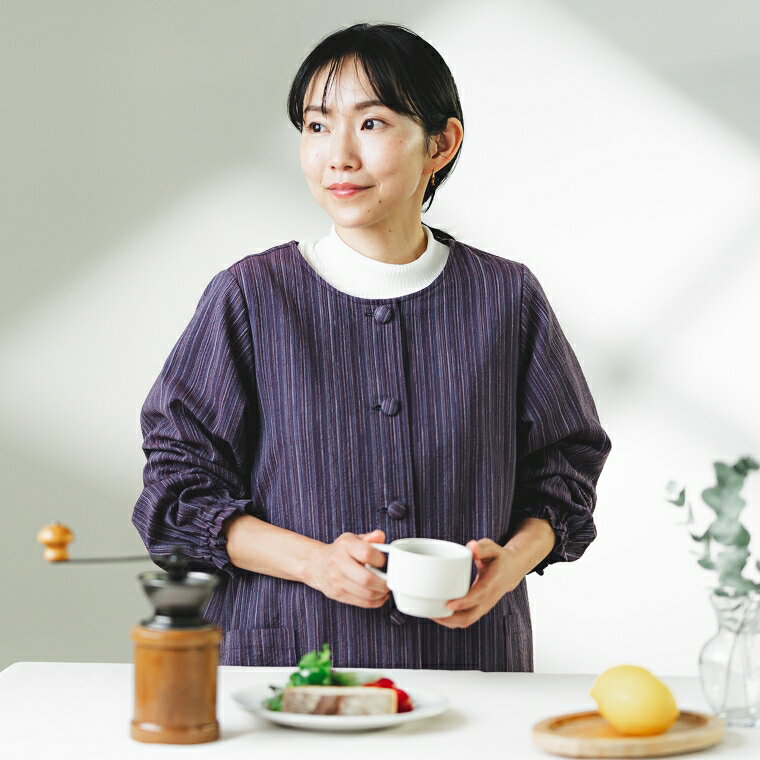 【ふるさと納税】G0676　三河木綿　エプロン羽織