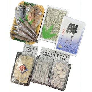 【ふるさと納税】G0213　蒲郡海鮮市場　名産唐揚げセット＋地魚干物セット＋ちりめんじゃこのサムネイル