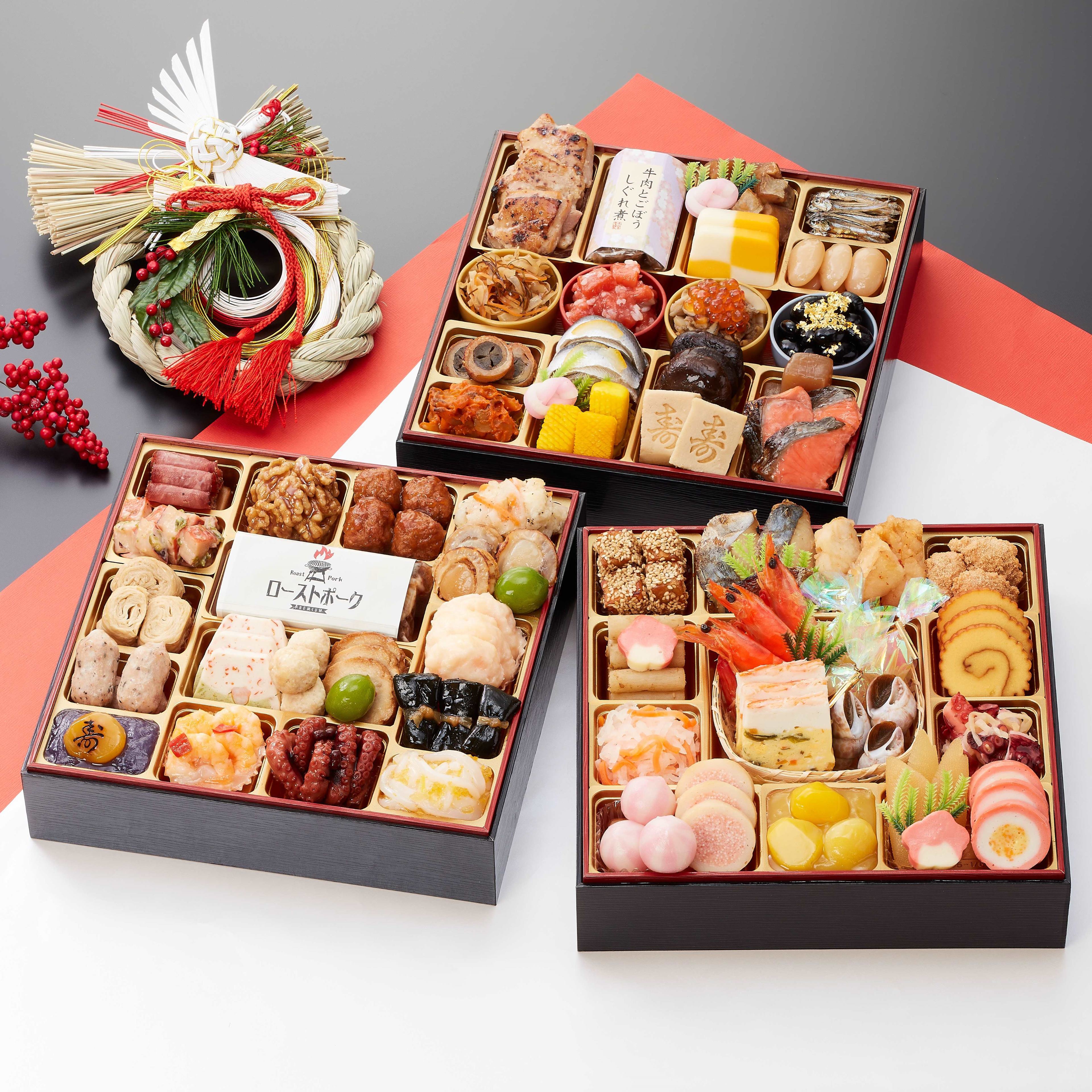 【ふるさと納税】G0174　割烹料亭千賀監修 2023年 迎春おせち料理 「おもてなし」 和風三段重 4～5人前 4人前 5人前 全58品