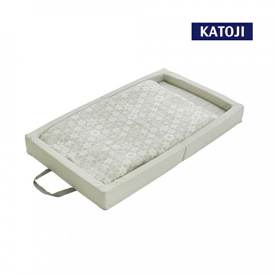 折りたたみベビー布団(スノークリスタル)|カトージ KATOJI ブランド 子育て ベビー用品 赤ちゃん 子ども 子供 布団 ふとん ベビー かわいい 折り畳み 寝具 おりたたみ 柄 折りたたみ ミニ ミニサイズ