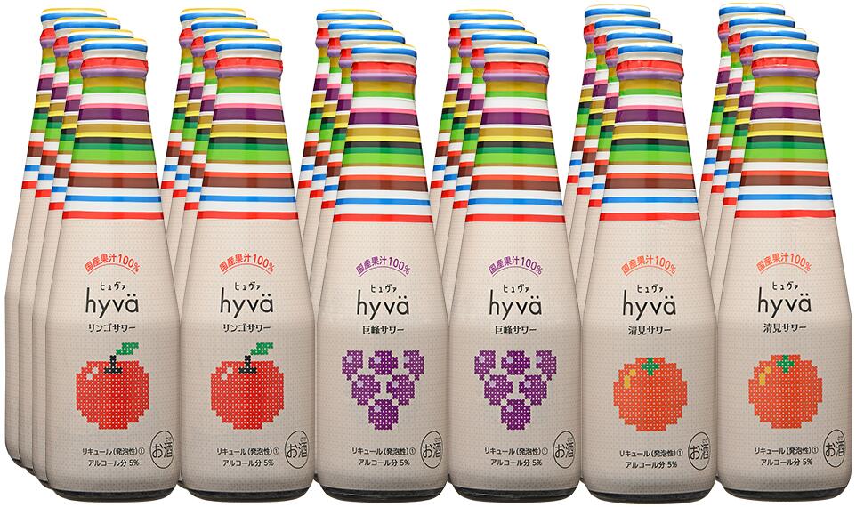 45位! 口コミ数「0件」評価「0」20-11_クラフトリキュール hyva ヒュヴァ 飲み比べ3種セット 各種8本 ｜ サワー リキュール 微炭酸 詰め合わせ　お酒 アルコー･･･ 