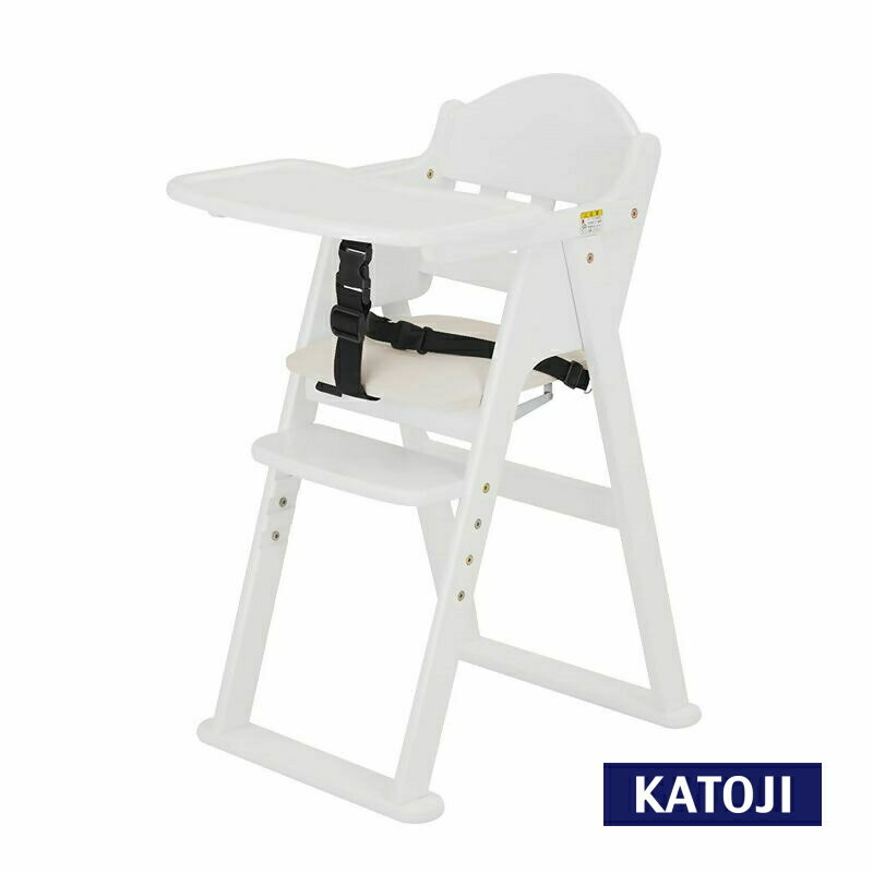 【ふるさと納税】カトージ 木製ハイチェアCENAlx (ホワイト) | カトージ KATOJI 子ども 赤ちゃん 幼児 椅子 ブランド 子育て 家具 おしゃれ かわいい 折りたたみ ハイチェア キッズチェア テーブル付き 高さ調節 ベルト チャイルドチェア 木製 子供用 ホワイト