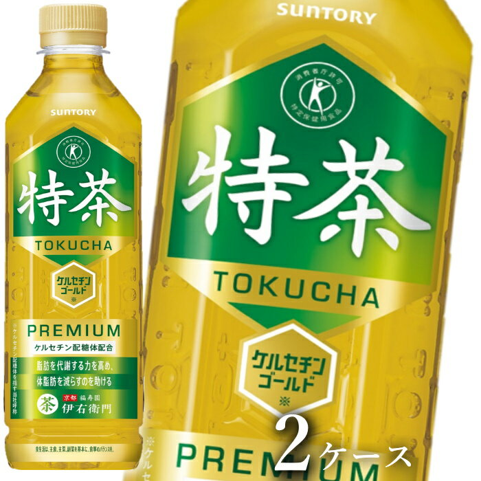 【ふるさと納税】【2024年4月30日終了予定】30-9_サントリー 伊右衛門 特茶 500ml 48本（2ケース）｜ トクホ 特保 特定保健用食品 お茶 清涼飲料 ペットボトル 緑茶 脂肪 体脂肪 脂肪分解 お食事 食事 飲料 ドリンク 飲料類 ケルセチンゴールド ケルセチン配糖体