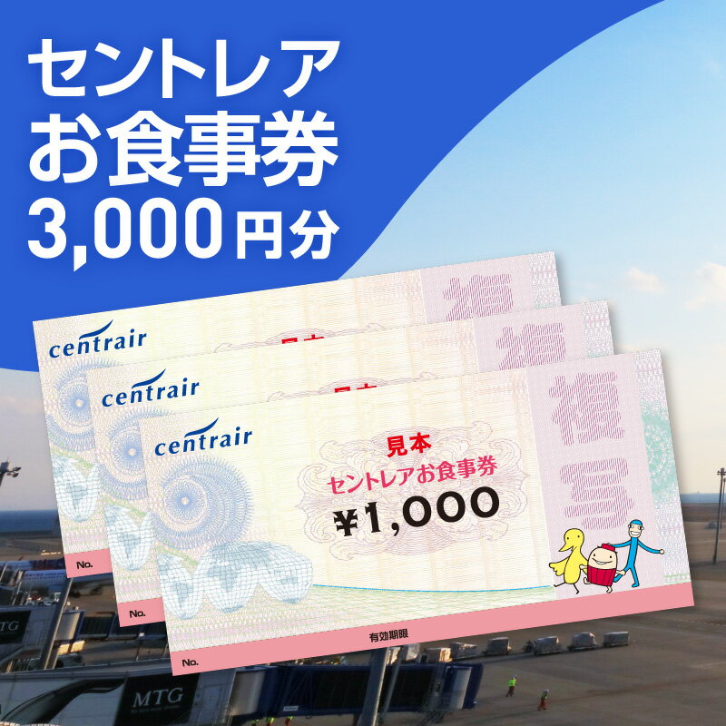 【ふるさと納税】セントレアお食事券 【3,000円分】 中部国際空港 セントレア ランチ 空港 名古屋めし...