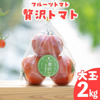 フルーツトマト 贅沢トマト 大玉 【2kg】 よこた農園 野菜 トマト 新鮮野菜 太陽の恵み トマト料理 愛知県産 お取り寄せ グルメ 送料無料