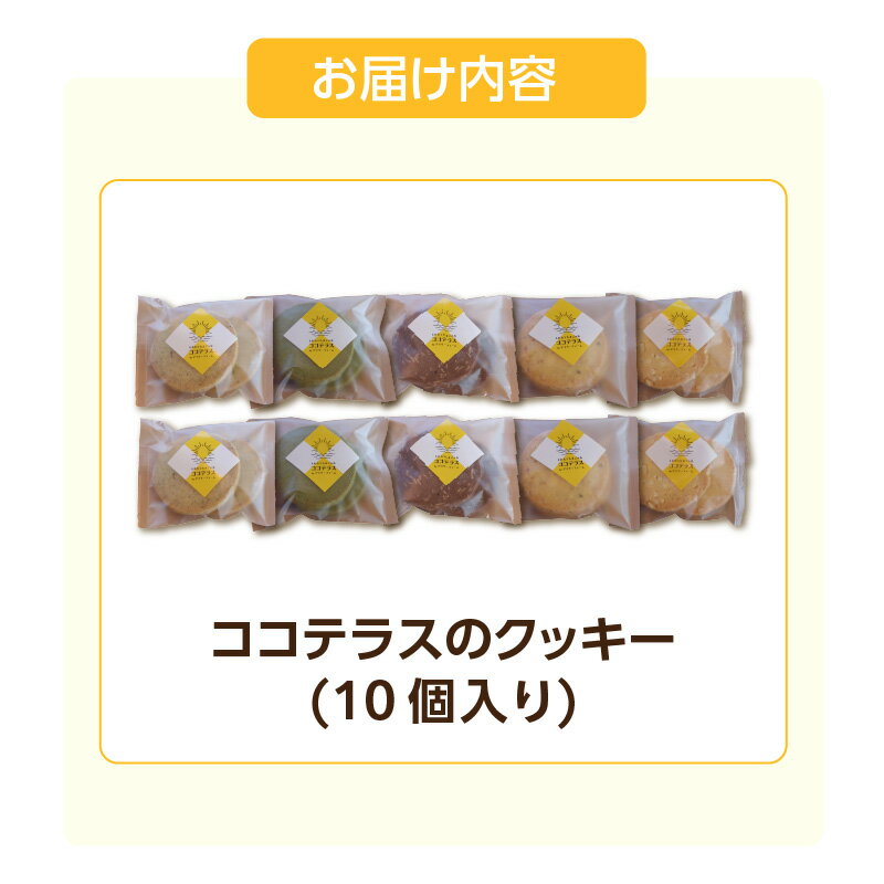 【ふるさと納税】ココテラスのクッキー 【10個】 のし対応 洋菓子 焼き菓子 子どものおやつ おやつ 卵 ティータイム ギフト 手土産 こだわりスイーツ デザート ココテラス 母の日 父の日 送料無料 3