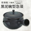 【ふるさと納税】【ギフト包装対応可能】常滑焼 黒泥碗型 急須 300ml 玉龍窯 焼き物 セラメッシュ ろくろ 伝統工芸 飛び鉋 茶器 日本製 茶こし おしゃれ...