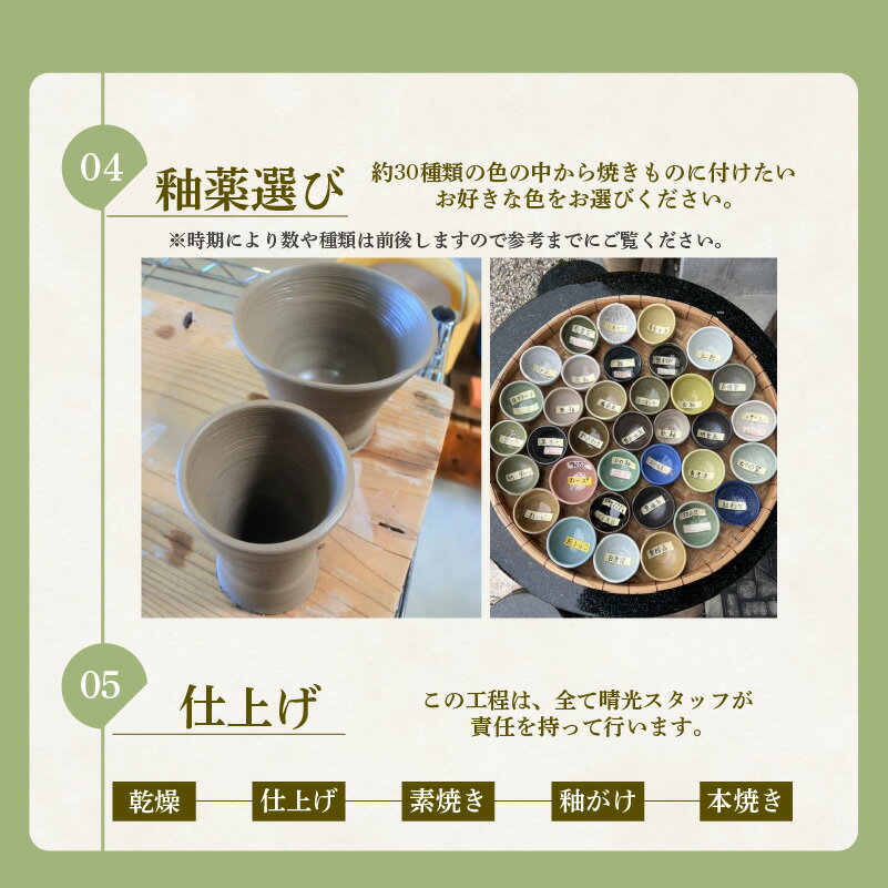 【ふるさと納税】常滑焼 ペア 陶芸体験【陶芸ロクロ体験】 ろくろ 陶芸教室 陶芸 体験 レジャー 観光 焼き物 常滑市 体験チケット 釉薬 常滑やきもの散歩道 日本六古窯 配送無料 3