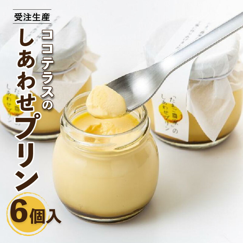 【ふるさと納税】【受注生産】ココテラスのしあわせプリン【6個セット】 デイリーファーム たまご 幸せ プリン デザート スイーツ 卵 鶏卵 ココテラス なめらかプリン 米卵 常滑牛乳 ギフト グルメ お取り寄せ 愛知県 送料無料のサムネイル