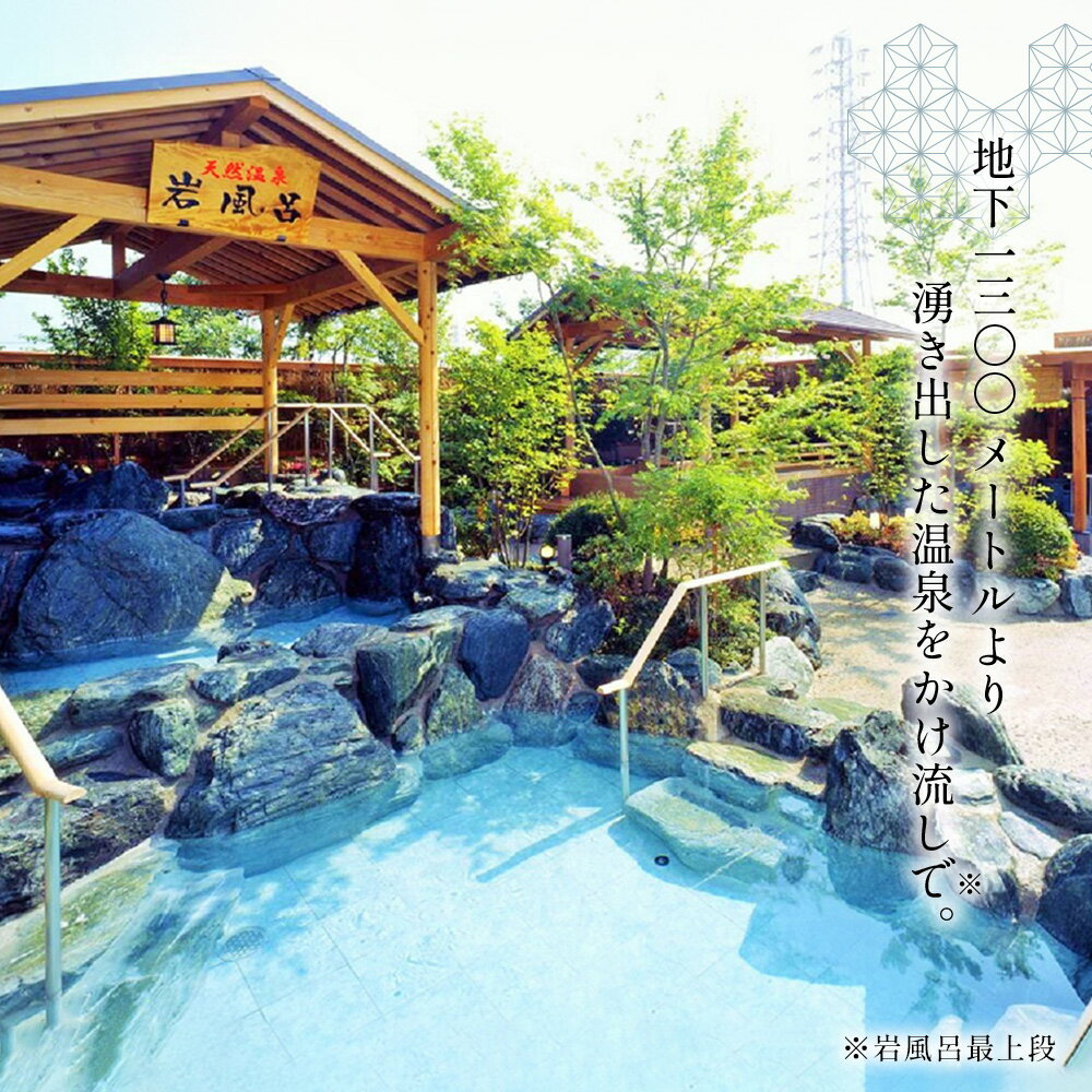 【ふるさと納税】【松竹温泉　天風の湯】入浴回数券　2回分 ／ 愛知県江南市 天然温泉 露天風呂 日帰り温泉 サウナ スーパー銭湯 入泉券 チケット 温泉利用券 人気 おすすめ 癒し 休息 リフレッシュ 疲れ 日帰り 休日 No.295