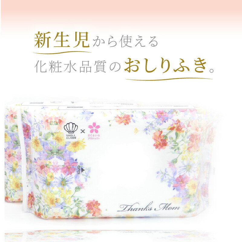 【ふるさと納税】定期便 2回 おしりふき 20パック 1袋 60枚入り 厚手 凸凹シート 使用 水分たっぷり 純水 99％ ボタニカルモチーフ ウェットティッシュ 無香料 無添加 衛生用品 新生児 赤ちゃん お肌 優しい ベビー用品 キッズ 愛知県 小牧市 送料無料