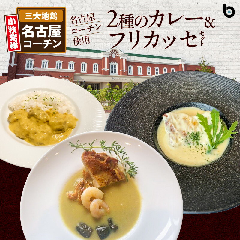 20位! 口コミ数「0件」評価「0」名古屋コーチン 2種 カレー フリカッセ セット BRICK CAFE ブリックカフェ グリーンカレー バターチキンカレー スパイシー クリ･･･ 