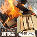 【ふるさと納税】キャンプ用 針葉樹 細割薪【1539644】