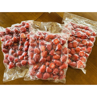 【ふるさと納税】厳選　完熟冷凍いちご　愛知県新城産紅ほっぺ【500g×3袋】【配送不可地域：離島】【1548627】 f232211-shinshiro-10000091 愛知県新城市 サンプル画像2