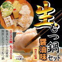 【ふるさと納税】【生もつ鍋フルセット】名物 国産牛もつ鍋 醤油味 2~3人前 野菜・ラーメン付き フルセット【指定日配達】【冷蔵便】