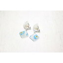 【ふるさと納税】【七宝】青い花のイヤリング SV(銀色・S)- ギフト包装付き -