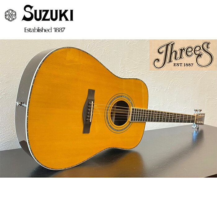 【ふるさと納税】Three S アコースティック ギター SUZUKI VIOLIN W-460 楽器 音楽 演奏 ケース 付き acoustic guitar 鈴木 バイオリン 人気 おすすめ 愛知県 大府市