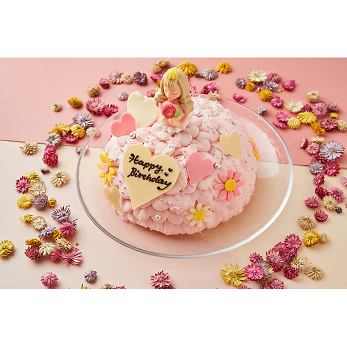 【ふるさと納税】【ピンク】プリンセス ケーキ 1個 5号 4