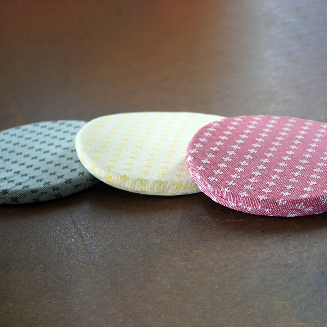 【ふるさと納税】刺し子クッション【丸形】【豊富なカラーバリエーションからご選択ください】 三河木綿 刺繍 刺し子 和風 クッション イス インテリア 伝統 工芸品 気持ちいい 愛知県 知立市 送料無料