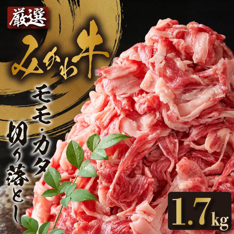 【ふるさと納税】出荷者限定みかわ牛 モモ・カタ切り落とし 和牛 牛肉 ブランド牛 肉 切り落とし【1.7kg】小分け コマ切れ 和牛 牛肉 愛知県産 国産 牛丼 すき焼き 冷凍 お取り寄せ グルメ ギ…