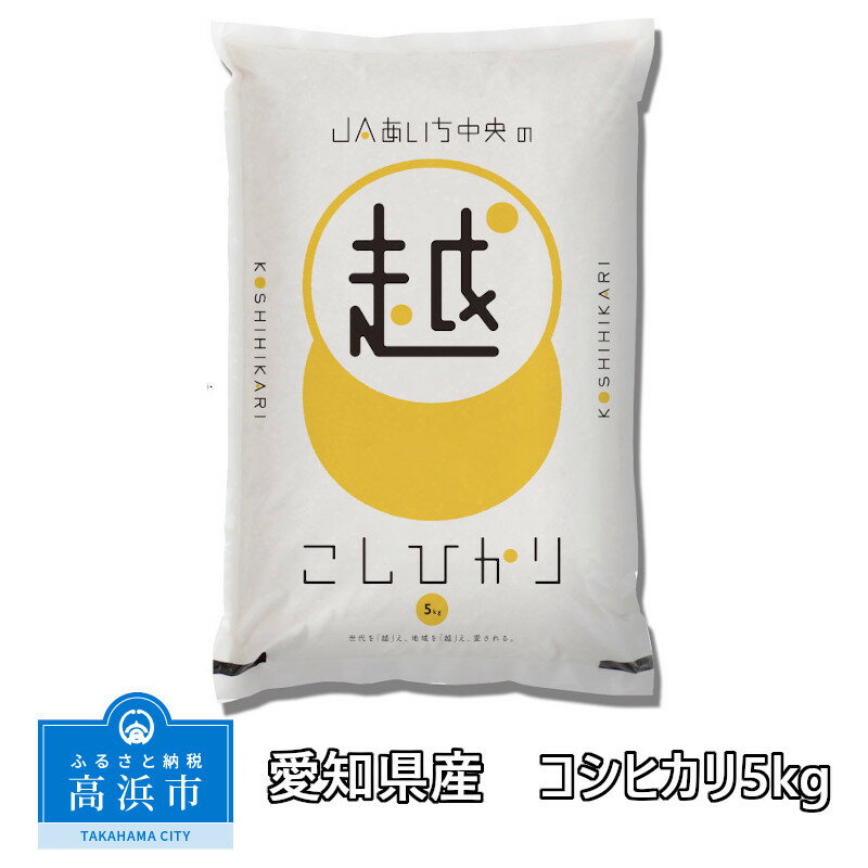 【ふるさと納税】愛知県産 コシヒカリ 5kg お米 米 精米 白米 こしひかり ブランド米 芳醇な香り 贈り物 贈答 ギフト プレゼント お土産 お取り寄せ 国産 生鮮食品 食品 おにぎり 寿司 シャリ 常温配送 送料無料