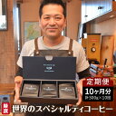 【ふるさと納税】【定期便】10ヶ月 厳選 世界のスペシャルティ コーヒー (100g×3種・計 300g × 10回)【選べる 豆 粉 挽き方】シングルオリジン 珈琲豆 飲料 ドリンク 3種類 珈琲豆 粗挽き 中挽き 細挽き エスプレッソ挽き 愛知県 高浜市 お取り寄せ 送料無料