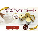【ふるさと納税】愛知県豊明市 濃厚バニラジェラート(90ml) 6個入ギフト【配送不可地域:離島】【1404744】
