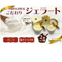 【ふるさと納税】ジェラート6個入り(濃厚バニラジェラート&塩キャラメルジェラート 90ml各3個)【配送不可地域:離島】【1589520】
